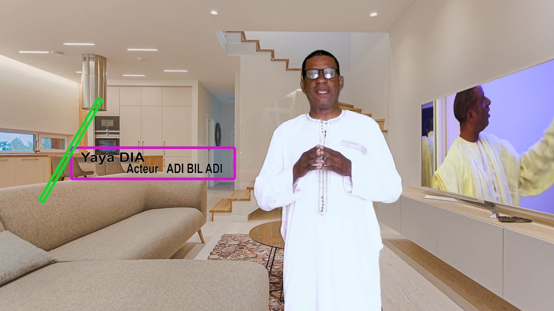 interview en Peul de Yaya DIA Acteur sénégalais de AaDI BiL AaDI sur CamaraTv